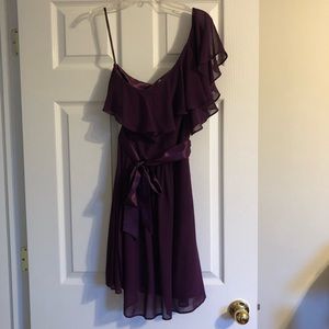 Laundry by Design Off the shoulder, Plum Purple Dress